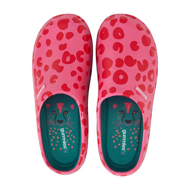 Annabel Trends Gummies Clog Memory Foam - Cheetah Spot Pink image number 1